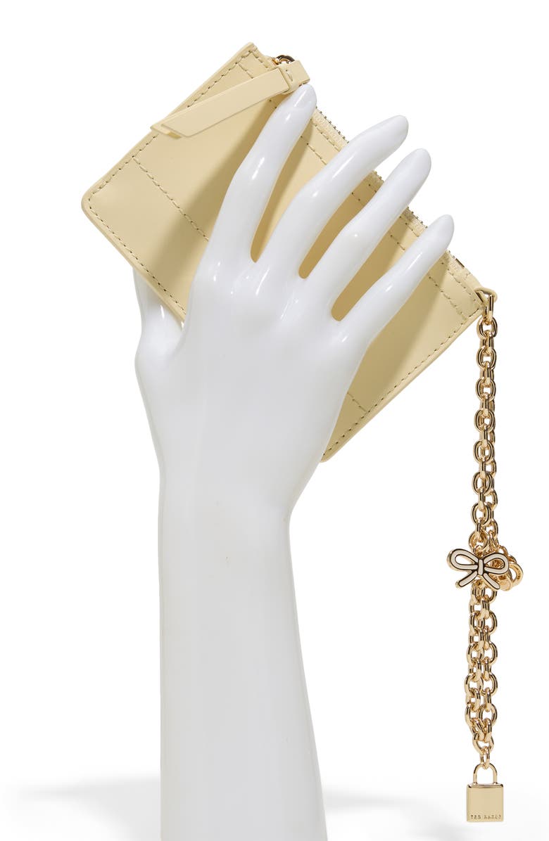 Ted Baker Sutton Charm Wallet, Alternate, color, Melon