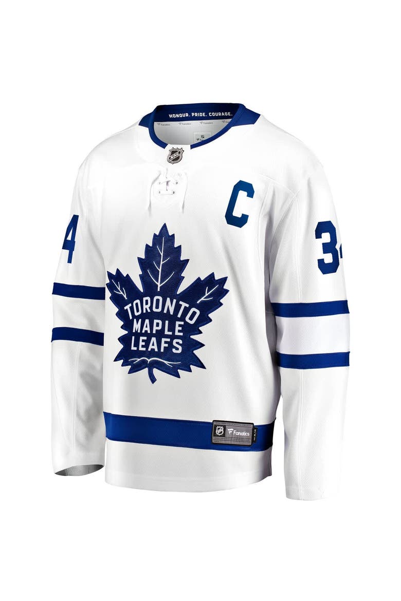 Men's Fanatics Auston Matthews White Toronto Maple Leafs "C" Premier Breakaway Player Jersey, Alternate, color, White
