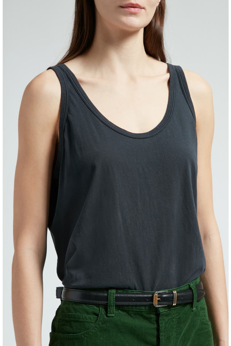 Aika Organic Cotton Tank, Alternate, color, BLACK