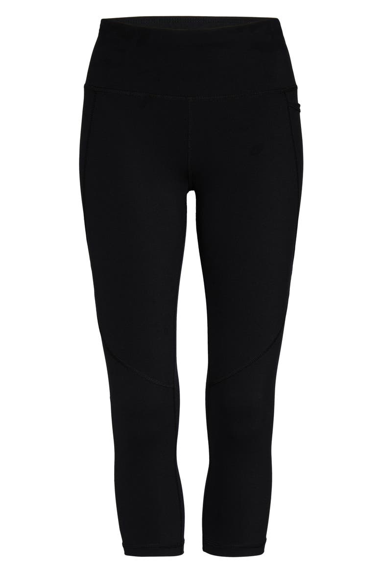 Power Workout Crop Pocket Leggings, Alternate, color, BLACK