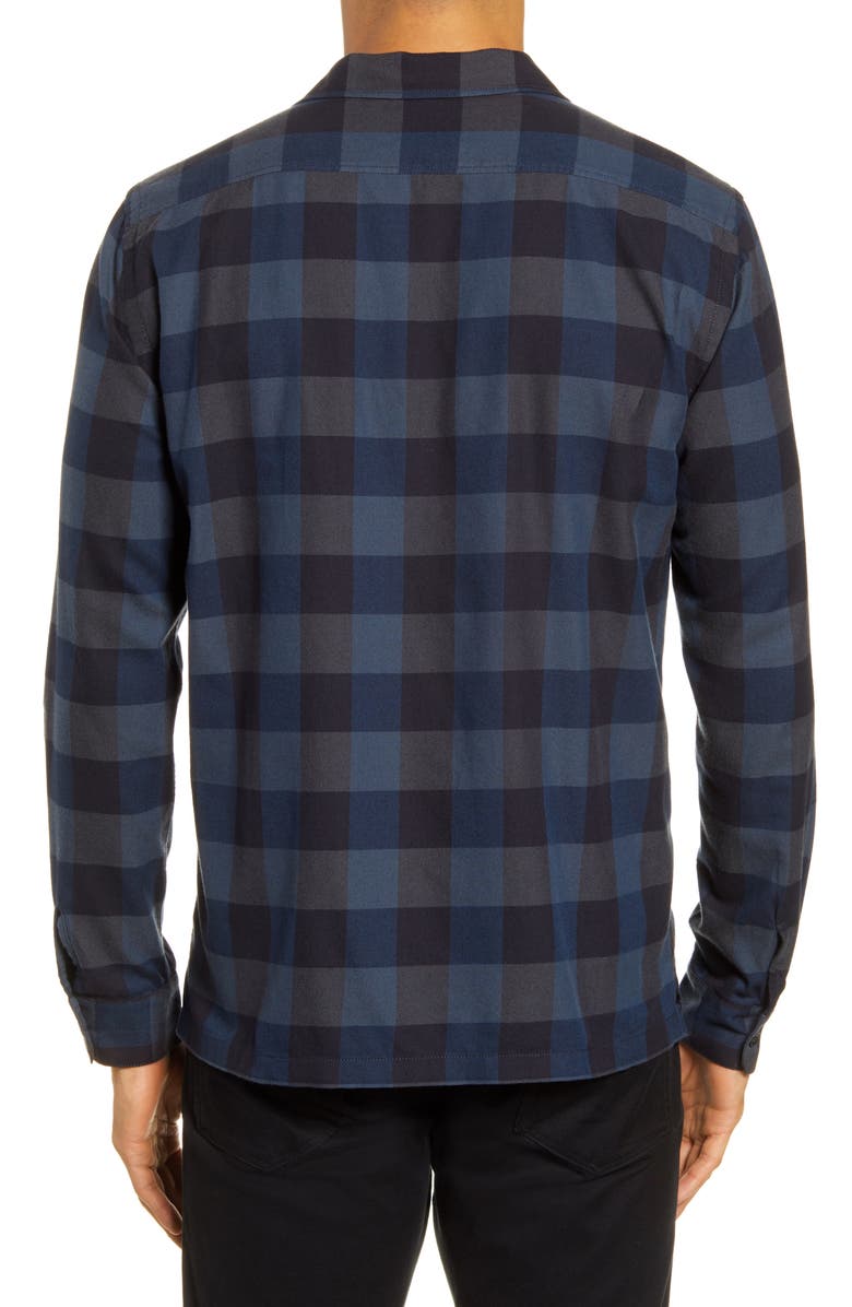 BLDWN Guetes Sim Fit Plaid Button-Up Flannel Overshirt, Alternate, color, 