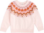Sweet Wink Pumpkin Fair Isle Sweater