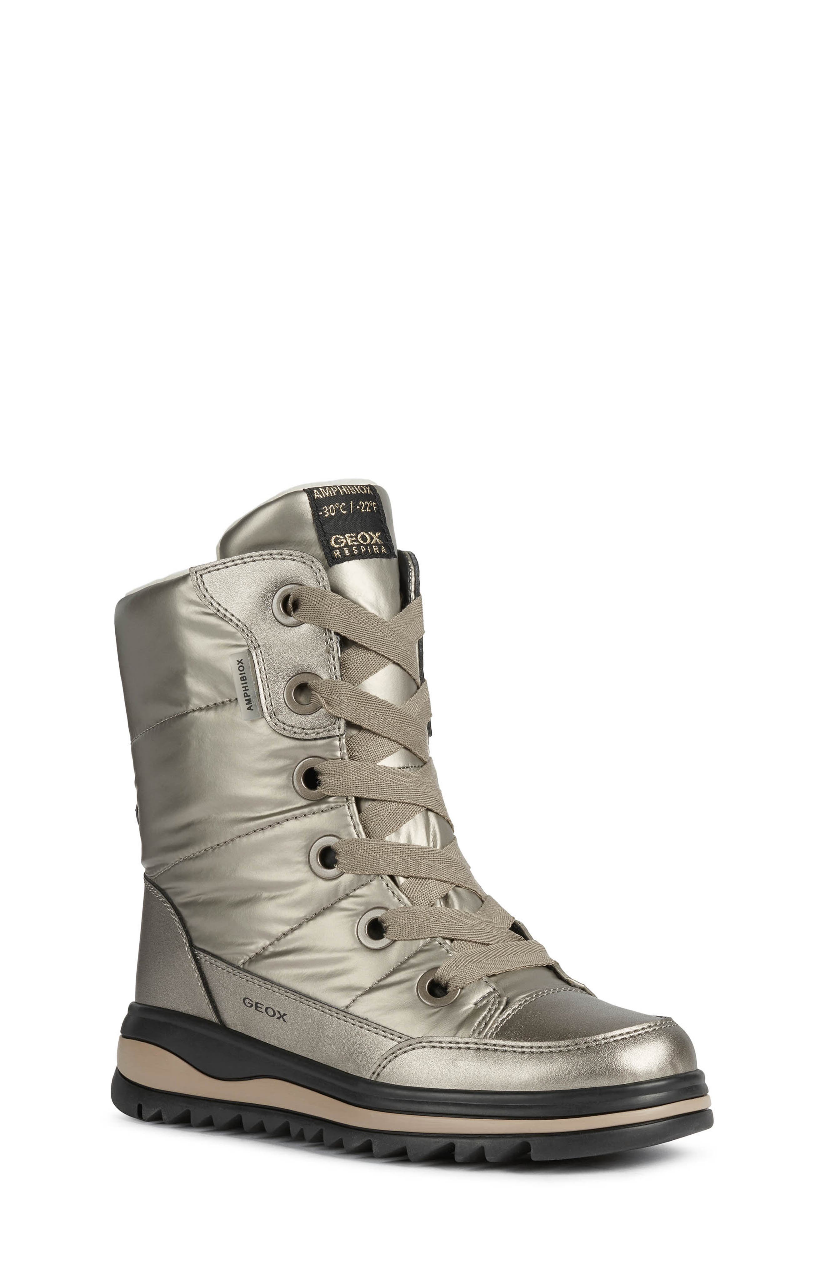 Geox Adelhide 2 ABX Waterproof Faux Fur Lined Boot, Main, color, 