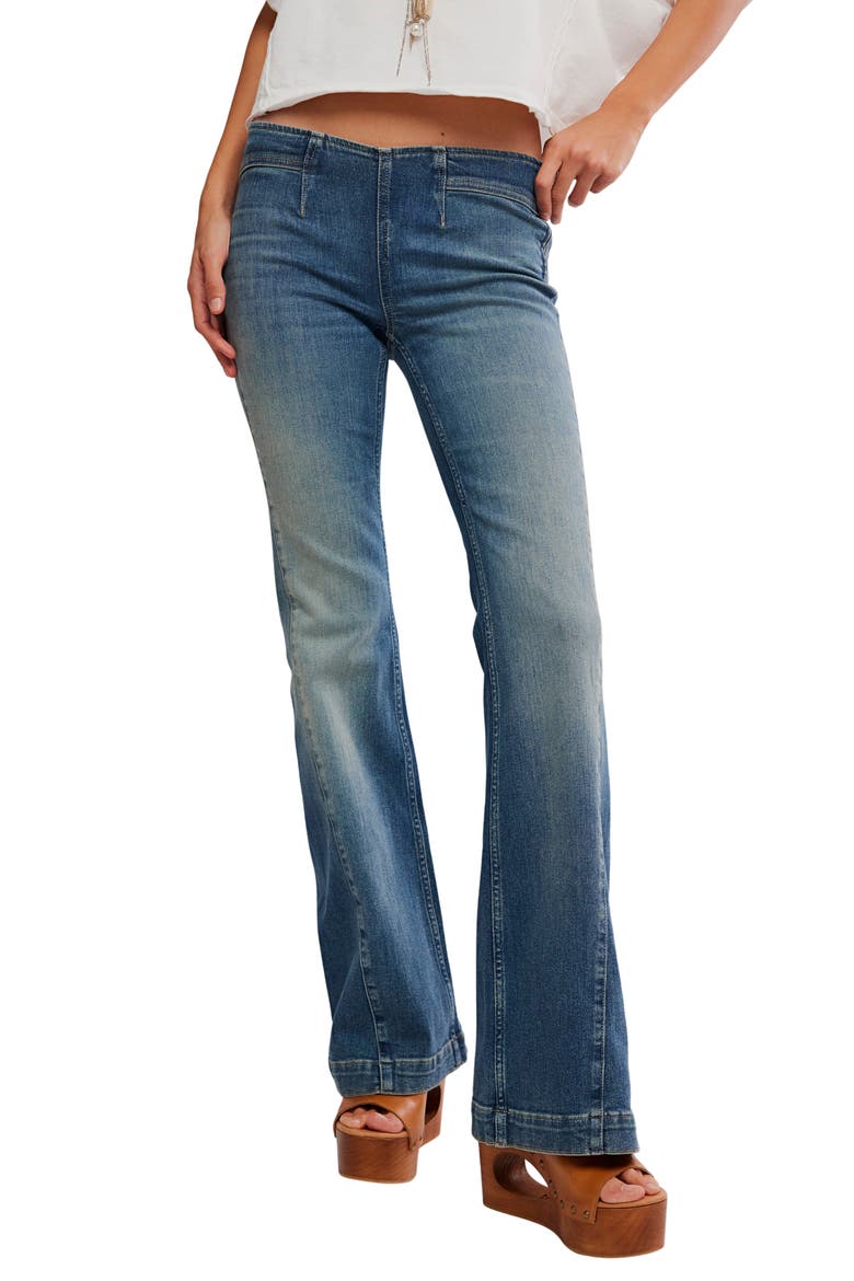 Alamo High Waist Flare Jeans, Main, color, STONEHENGE