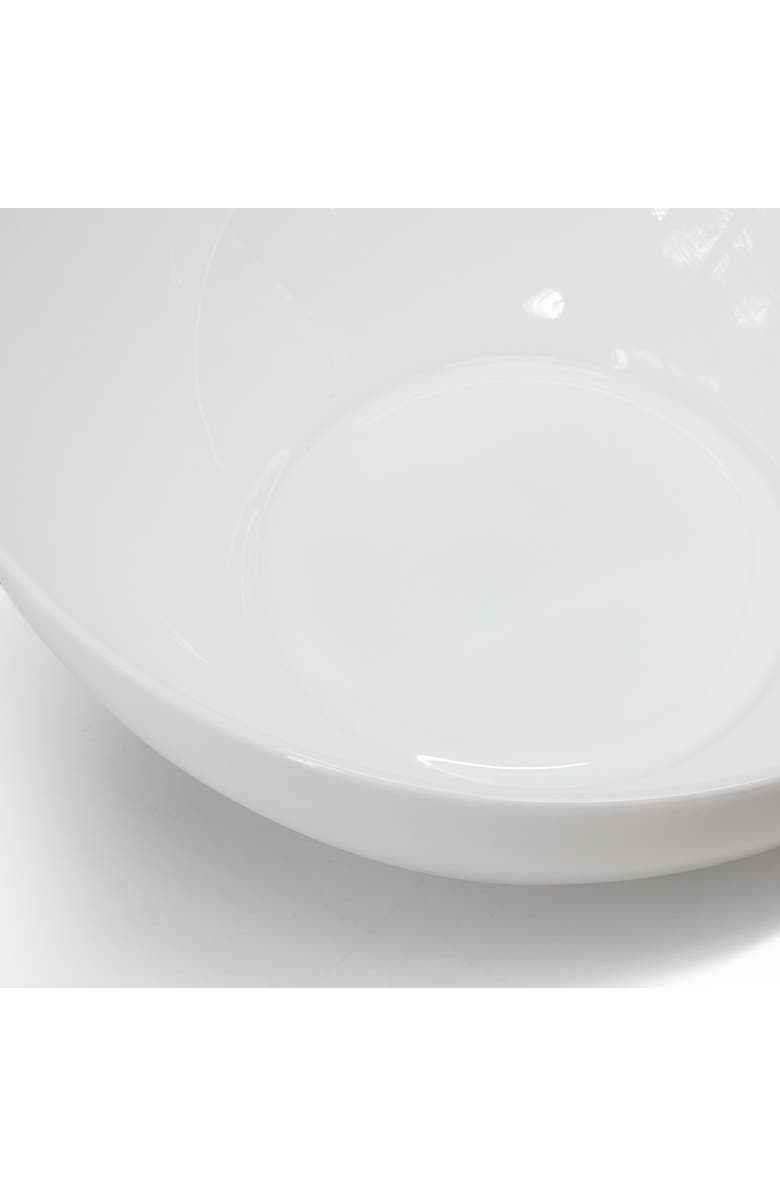 Ultra By Gibson Olstead 8 Piece 6.8 Inch Round Break-Resistant Tempe Opal Glass Bowl Set, Alternate, color, White