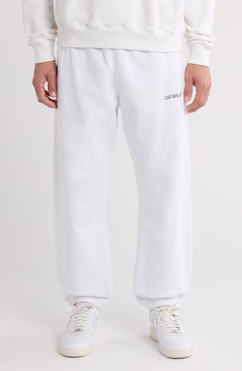 Off-White Caravaggio Lute Slim Sweatpants, Main, color, White