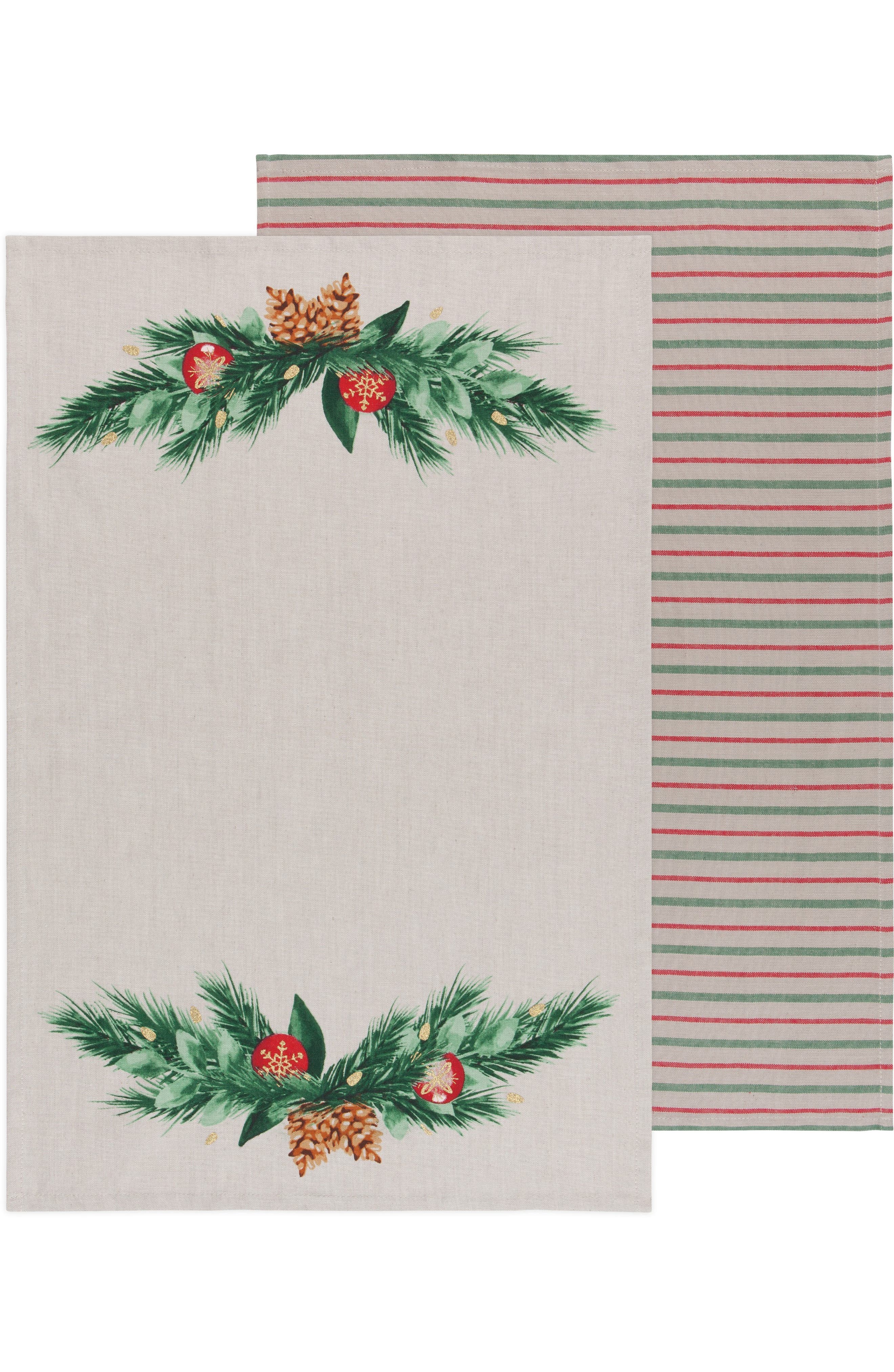 2-Pack Deck the Halls Tea Towel Set