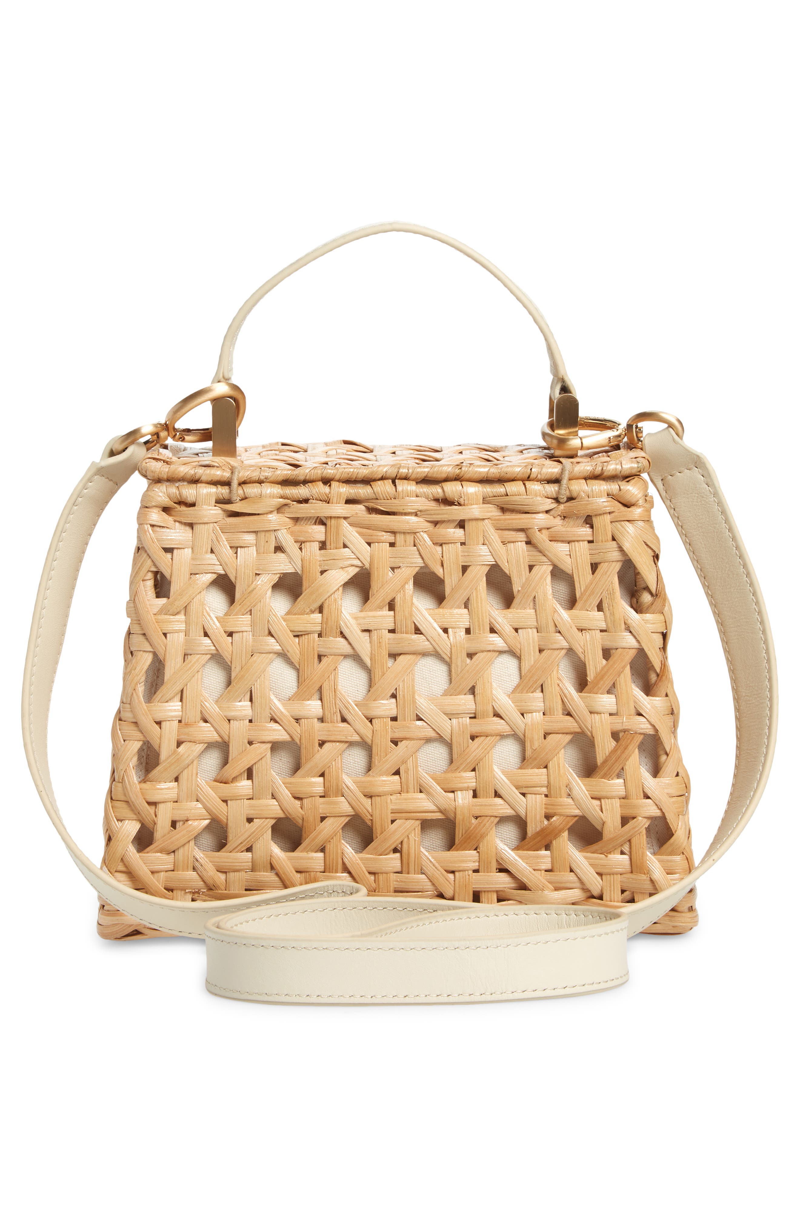 Sybil Rattan Crossbody Satchel, Alternate, color, NATURAL