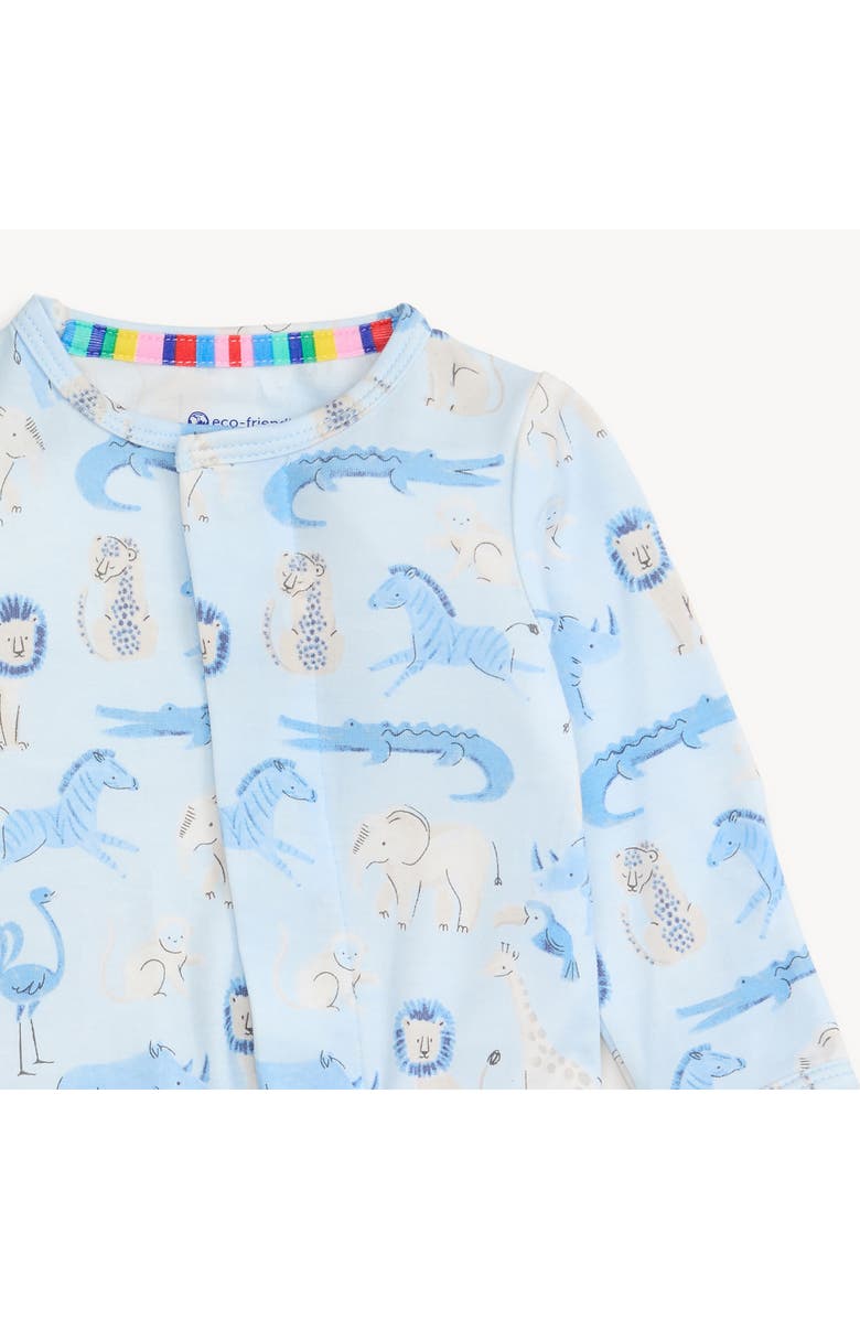 Magnetic Me Jungle Jazz Print Footie, Alternate, color, 