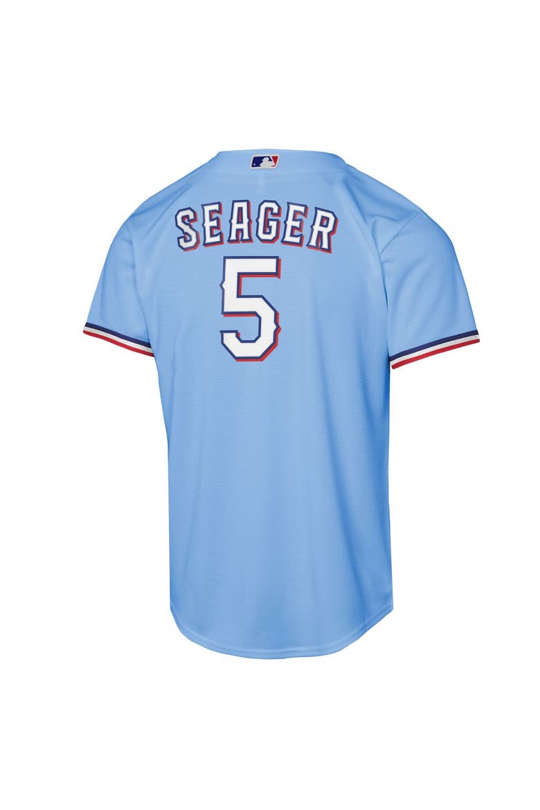 Youth Nike Corey Seager Light Blue Texas Rangers Alternate Replica Jersey, Alternate, color, Light Blue