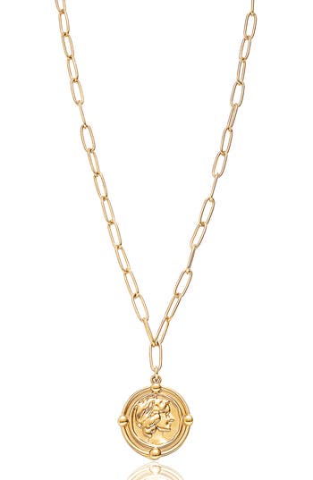 Ettika Coin Pendant Necklace In Gold