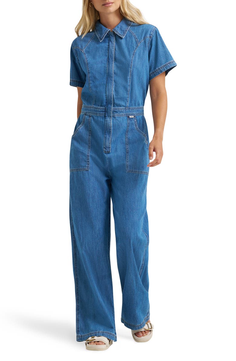 Wrangler Denim Jumpsuit, Main, color,