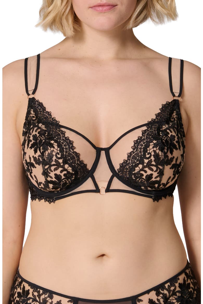 Fantasme Underwire Scarf Bra, Main, color, LIGHT TATOO
