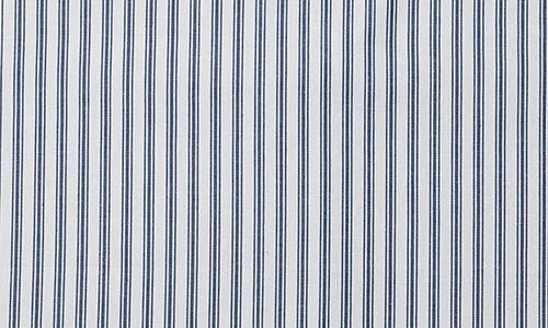 Petite Plume Set Of 4 French Ticking Cotton Placemats In Navy