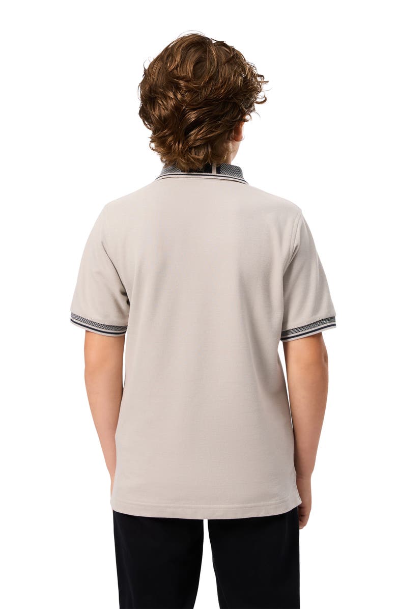 Psycho Bunny Kids' Bradford Cotton Pique Polo, Alternate, color, Oyster