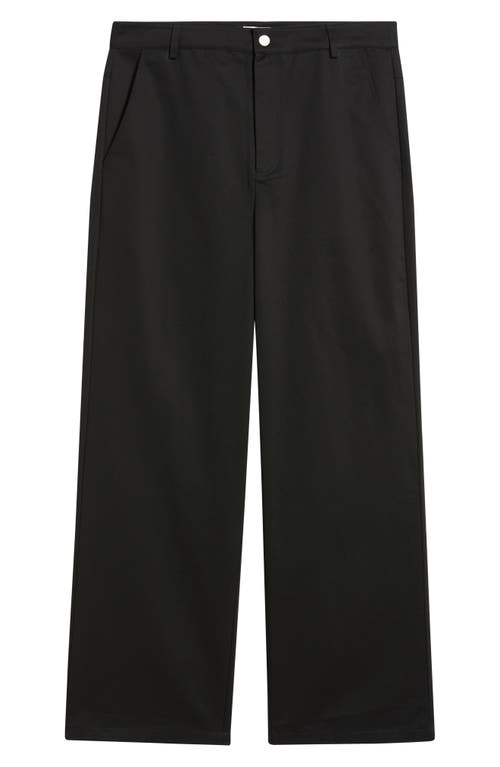 Krost Cotton Wide Leg Pants In Black