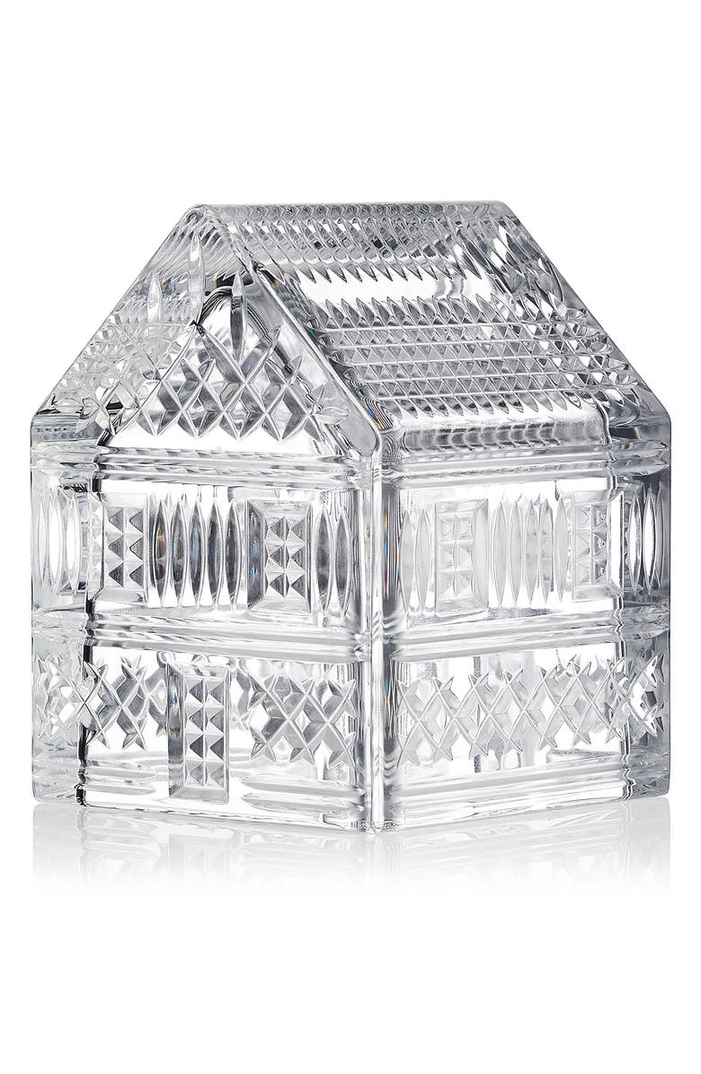 Waterford Gingerbread House Crystal Decoration, Main, color,
