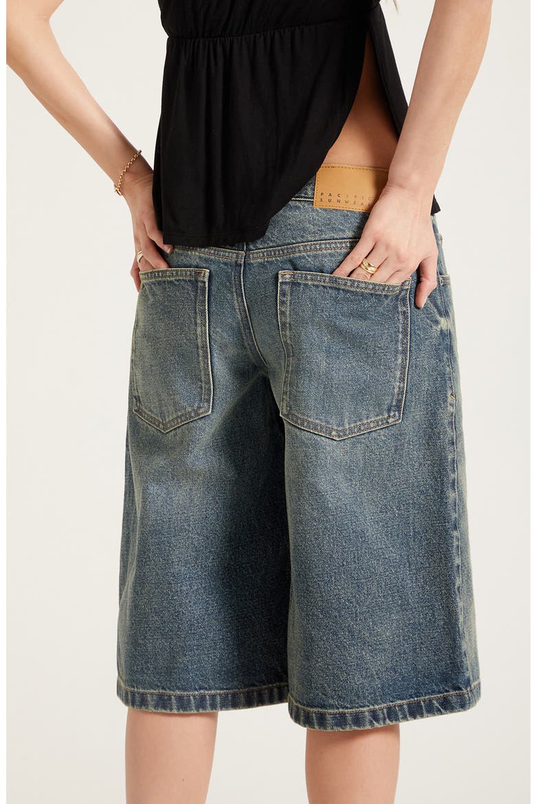 Peyton Extreme Jorts, Alternate, color, LIGHT INDIGO