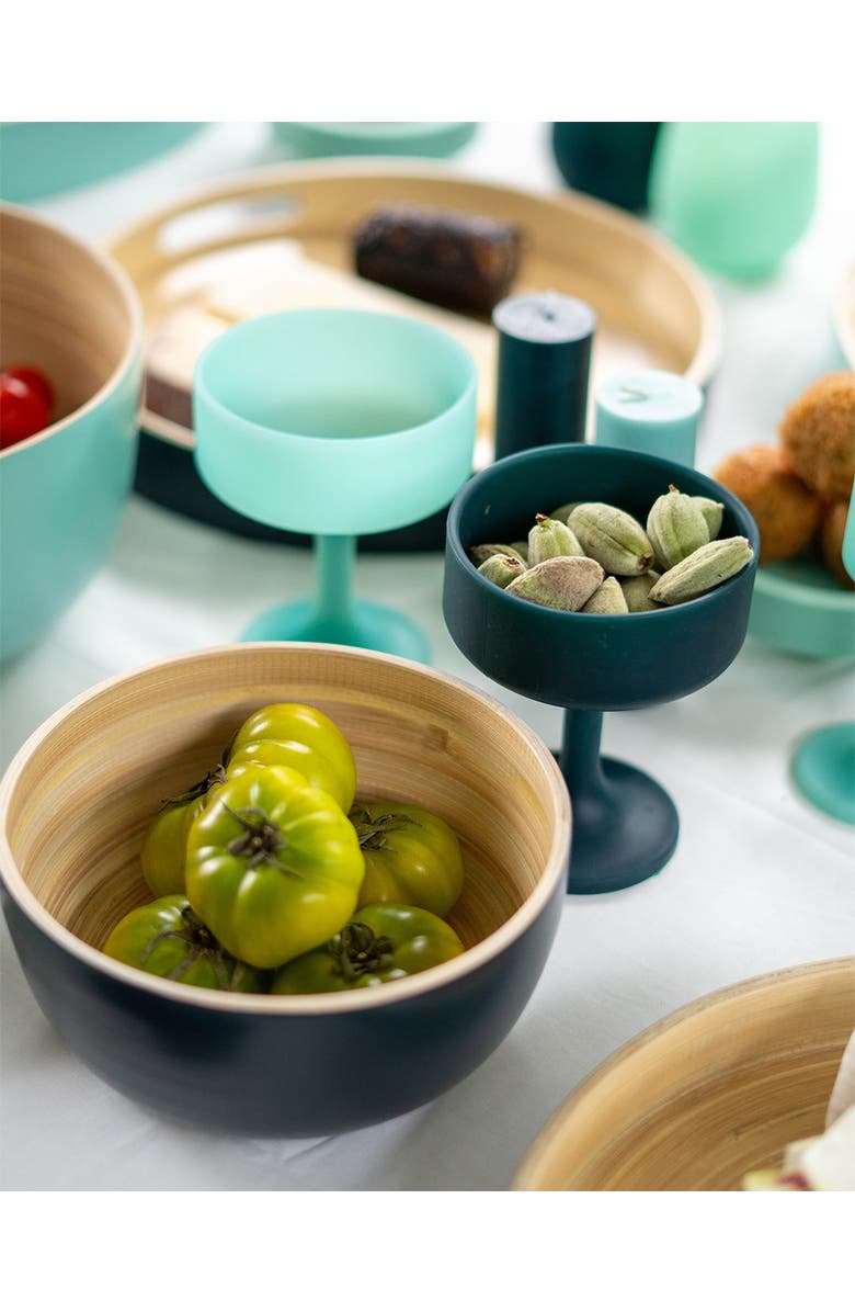 Porter Green Stemm |Silicone Unbreakable Wine Glasses, Alternate, color, Blanc + Dove