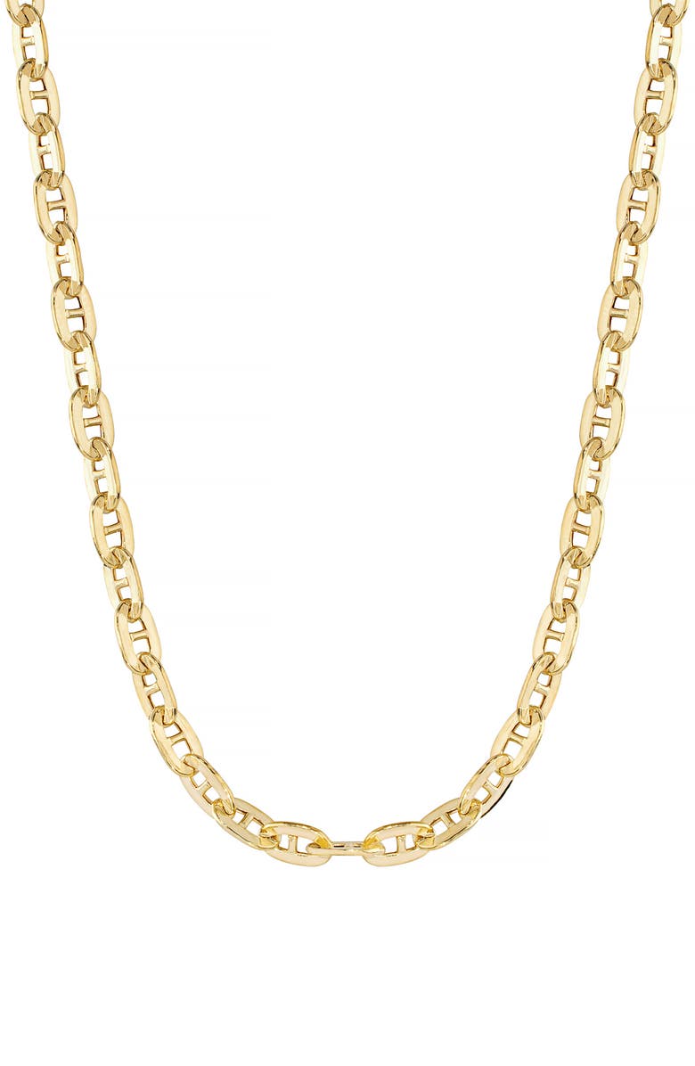 ATHRA LUXE Mariner Chain Link Necklace, Main, color, Gold