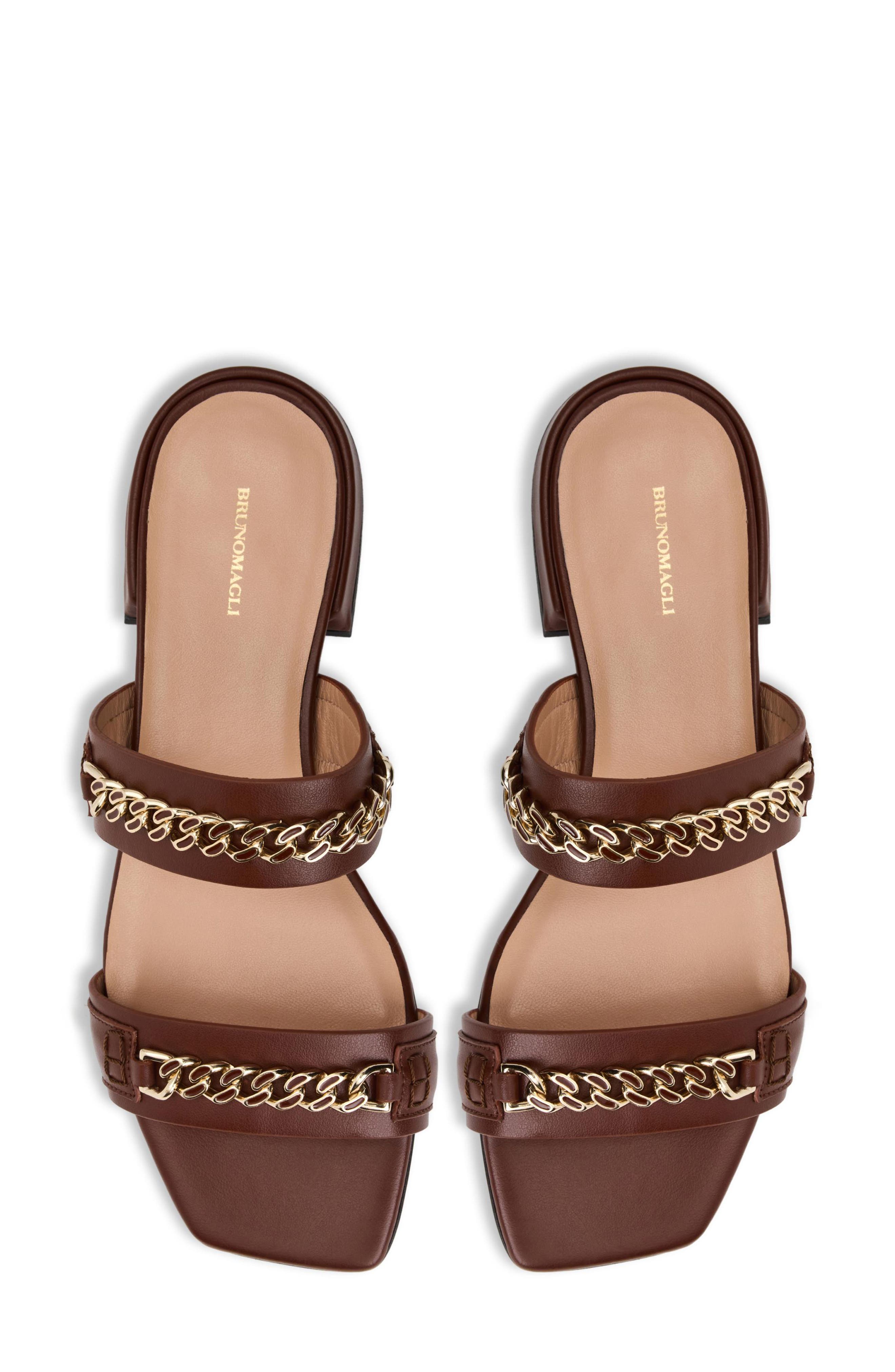 Brunella Slide Sandal, Alternate, color, BROWN NAPPA