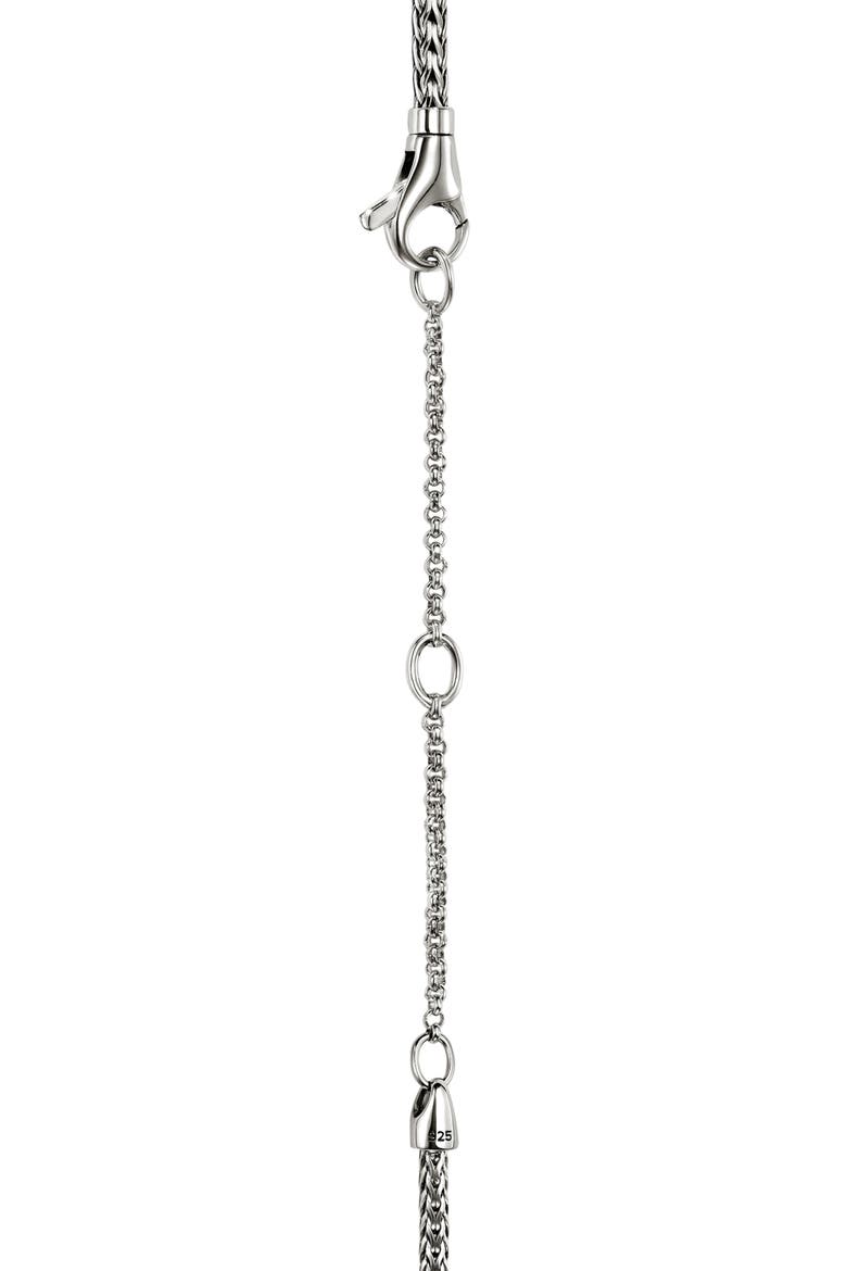 Icon Stud Pendant Necklace, 14K Gold, Sterling Silver, Diamonds, 2.5mm, Alternate, color, SILVER AND GOLD