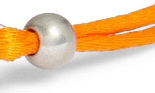 Valentino Vlogo Cord Bracelet In Orange