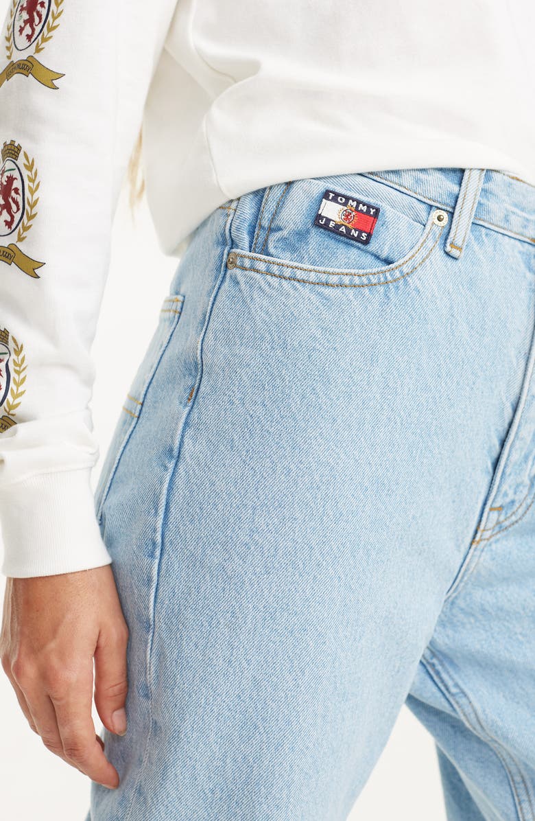 TOMMY JEANS Crest Capsule Mom Jeans, Alternate, color, 