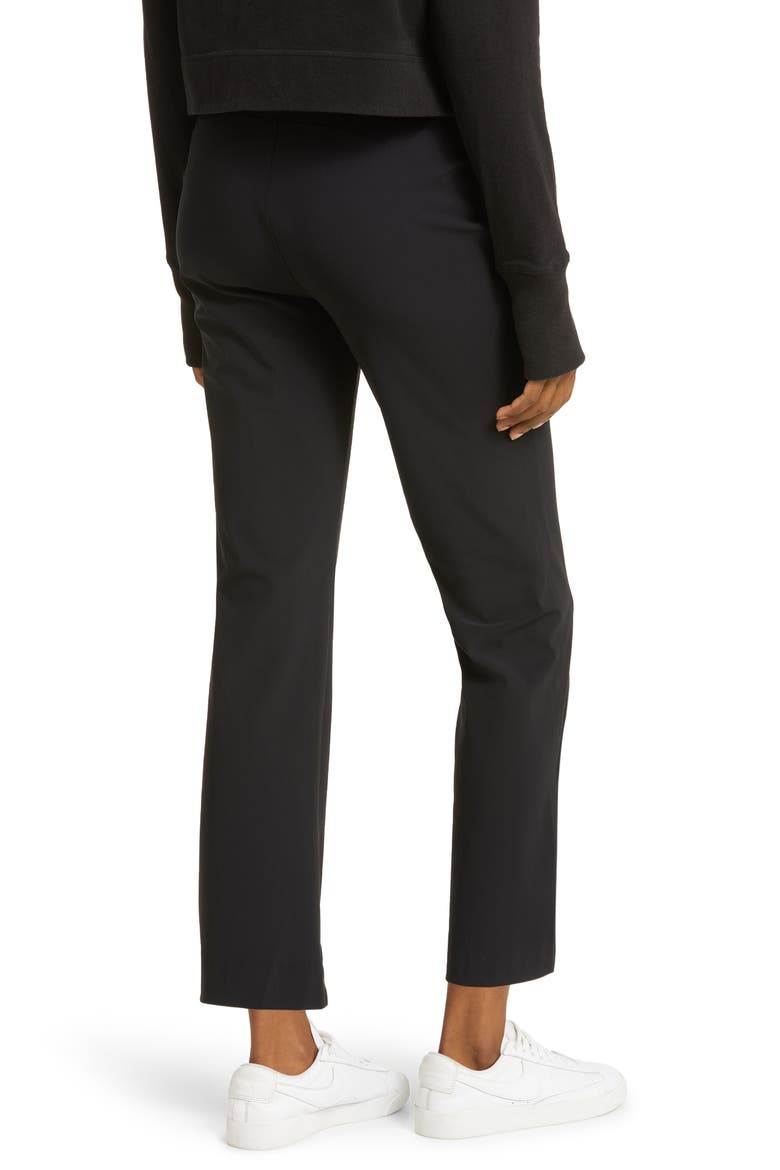 Arctic Explorer Pintuck Crop Flare Pants, Alternate, color, BLACK