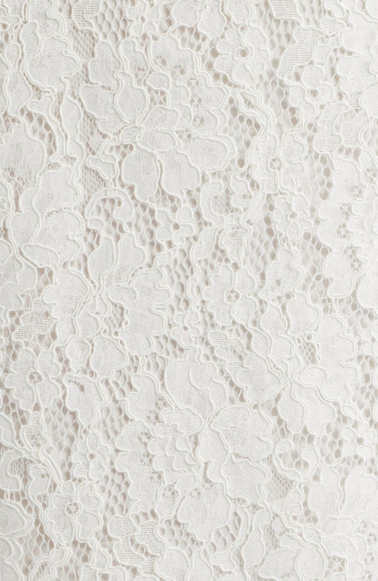 LoveShackFancy Ilse Lace Midi Skirt, Alternate, color, 