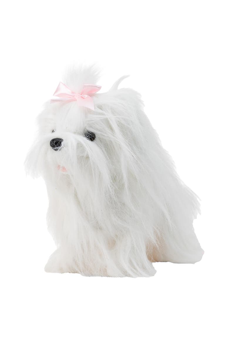 Animigos Magnificent Maltese Dog Interactive Toy, Alternate, color, Multicolored