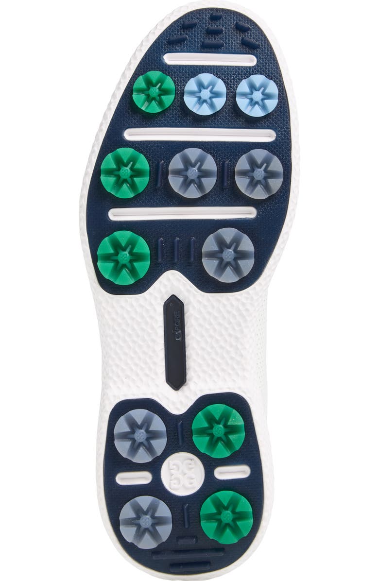 G/FORE Gallivant2r Perforated Kiltie Golf Shoe, Alternate, color, Snow/ Clover