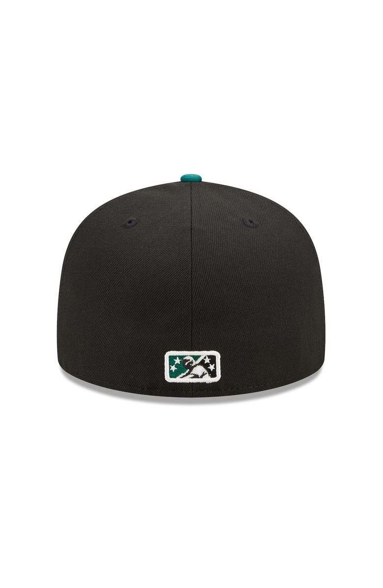 New Era Men's New Era Black/Green Great Lakes Loons Marvel x Minor League 59FIFTY Fitted Hat, Alternate, color, 