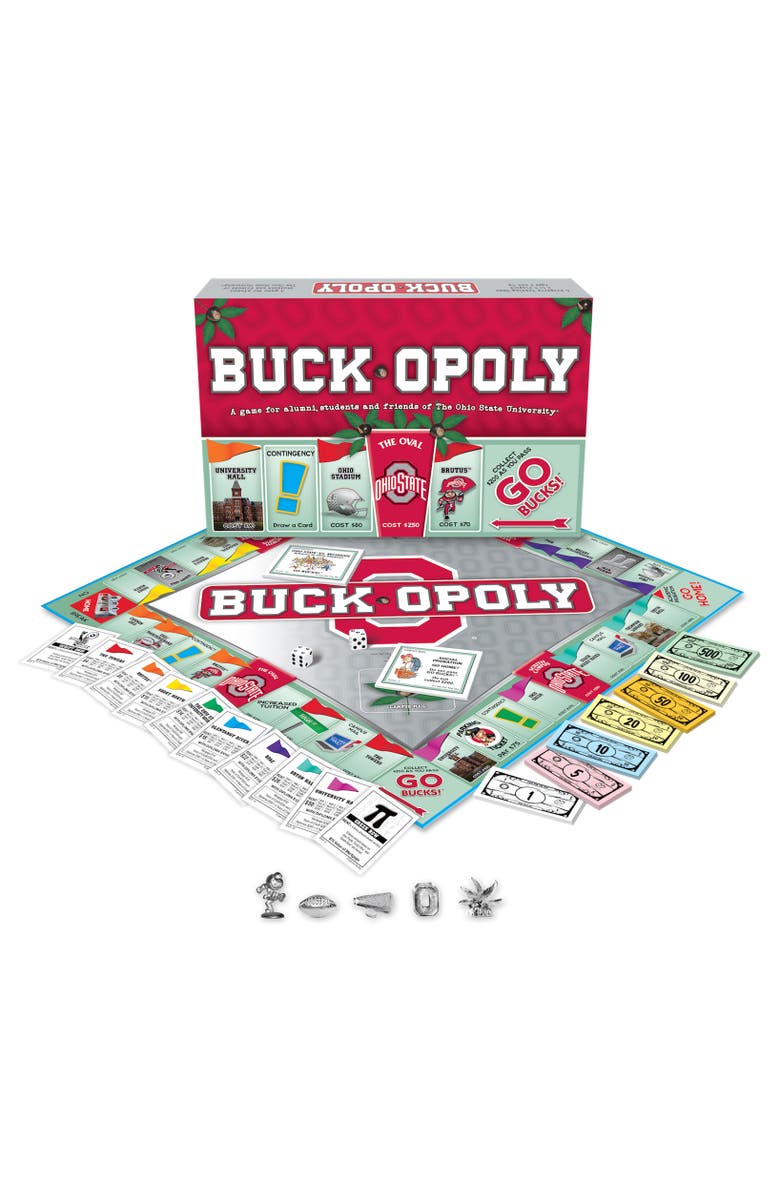 Late for the Sky Buckopoly Monopoly Board Game, Main, color, Multicolored