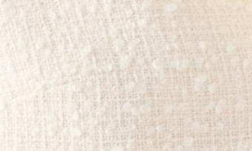 Lk Bennett Carla Crop Cotton Blend Tweed Jacket In Ivory