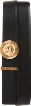 Versace Biggie Medusa Leather Belt