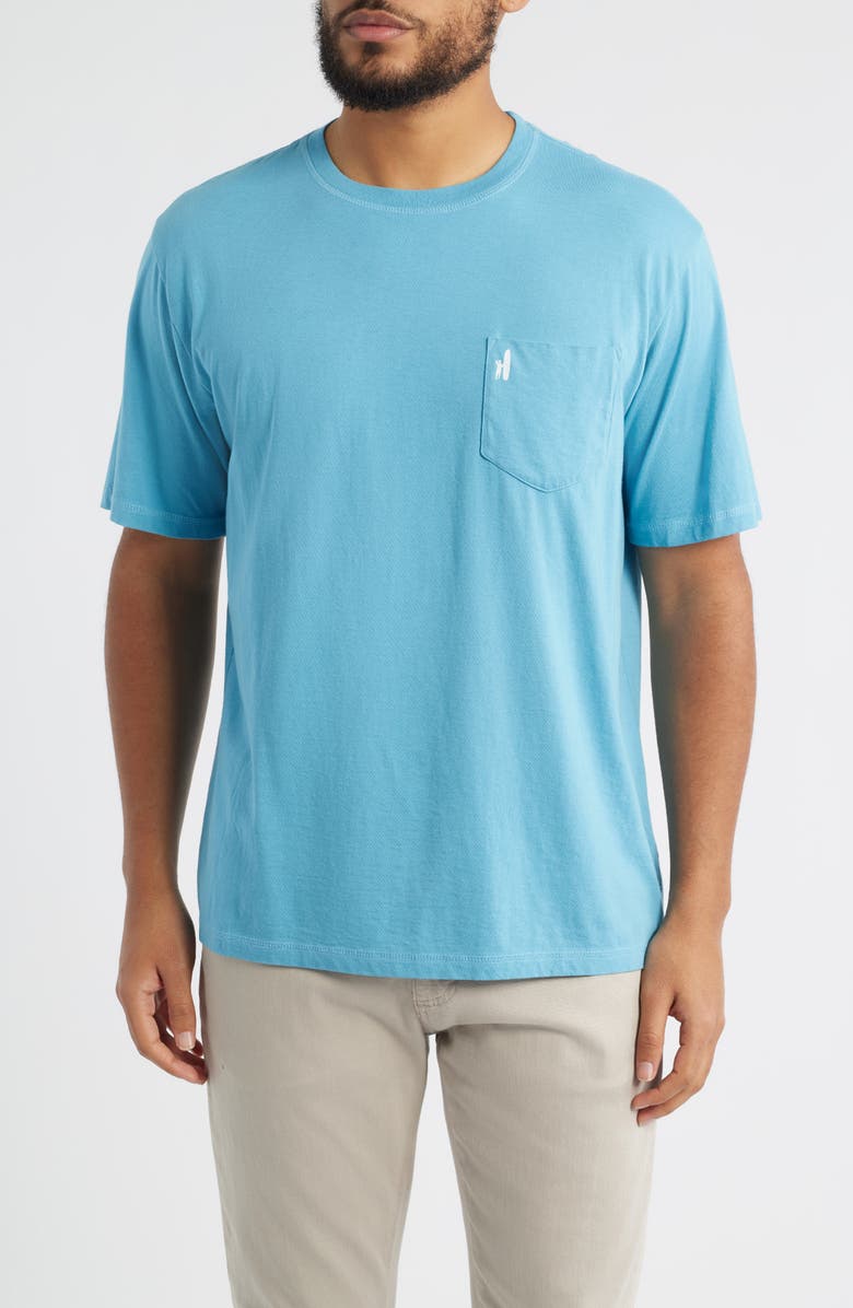 johnnie-O Born to Surf Cotton Blend Pocket T-Shirt, Main, color, Haze