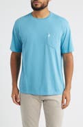 johnnie-O Born to Surf Cotton Blend Pocket T-Shirt