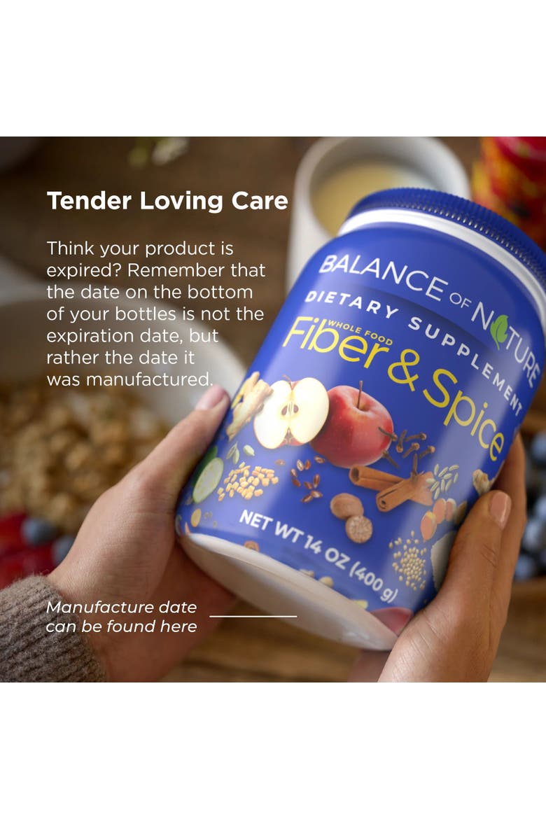 Fiber and Spice Blend with Psyllium Husk Flaxseed Turmeric and Apple, Alternate, color, None