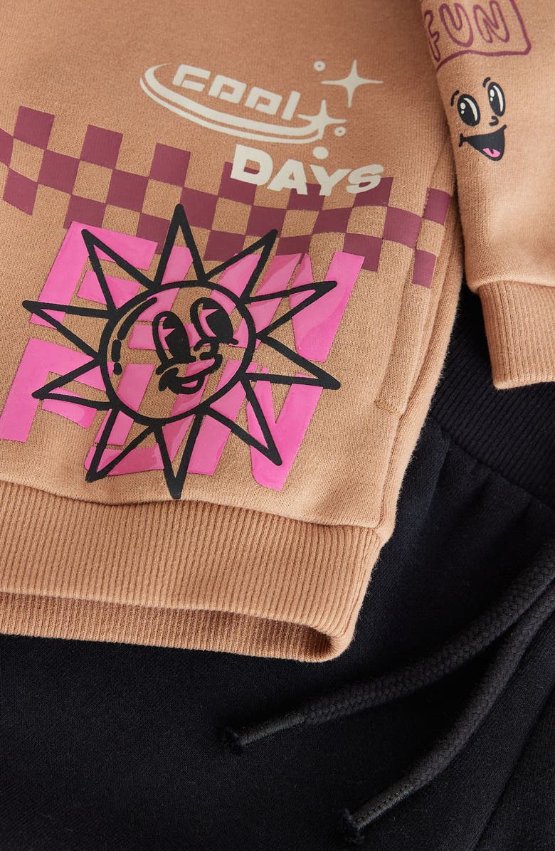 NEXT Kids' Graphic Hoodie & Cargo Joggers Set, Alternate, color, 