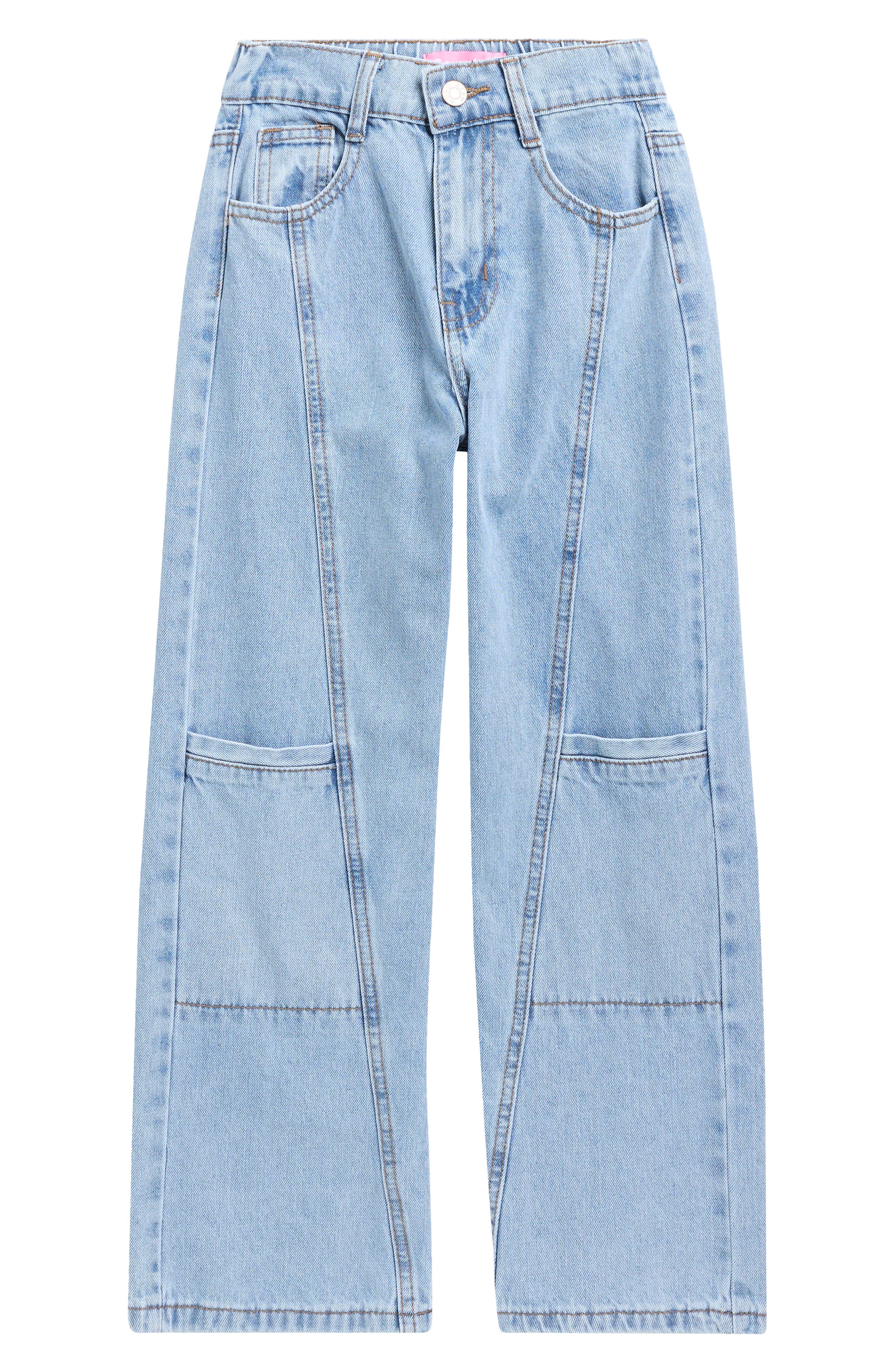 GOGO STAR Kids' Seamed Wide Leg Jeans