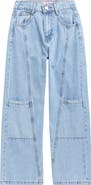 GOGO STAR Kids' Seamed Wide Leg Jeans