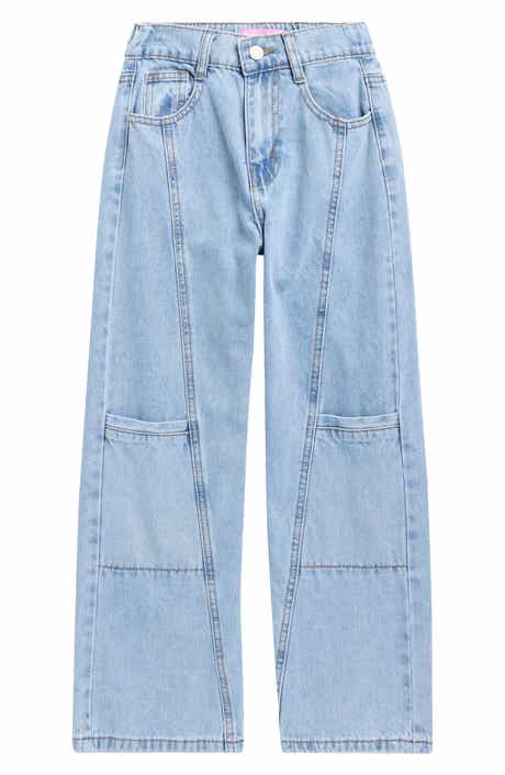 GOGO STAR Kids' Seamed Wide Leg Jeans