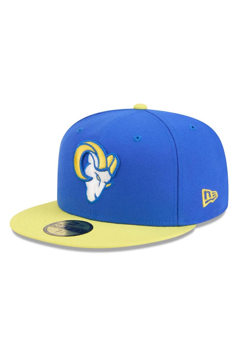 Men's New Era Royal/Gold Los Angeles Rams  59FIFTY Fitted Hat, Alternate, color, Royal