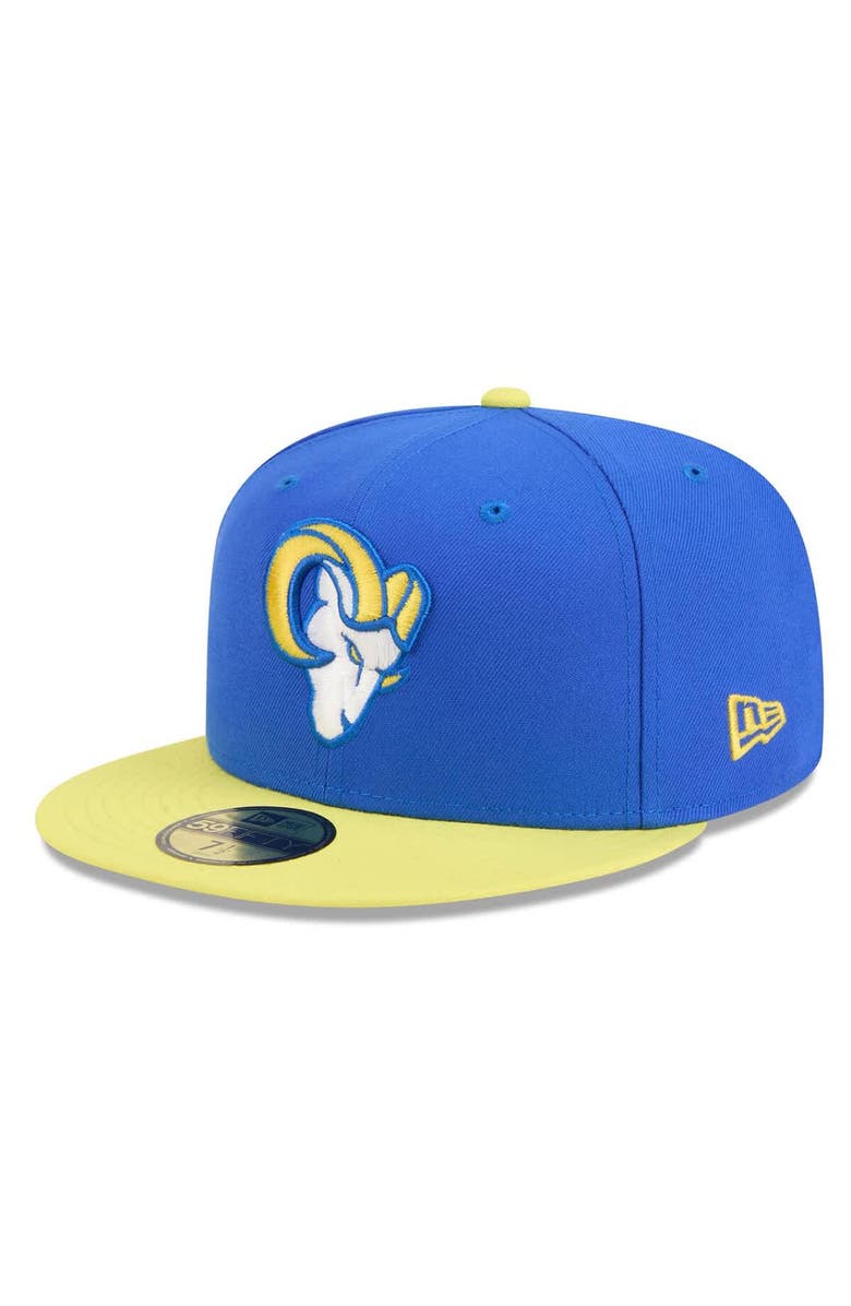 New Era Men's New Era Royal/Gold Los Angeles Rams 59FIFTY Fitted Hat, Alternate, color, Royal
