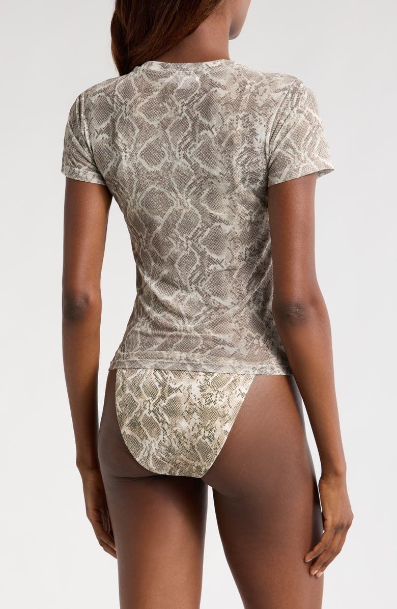 Good American Mesh Baby Tee, Alternate, color, Ssp Print001