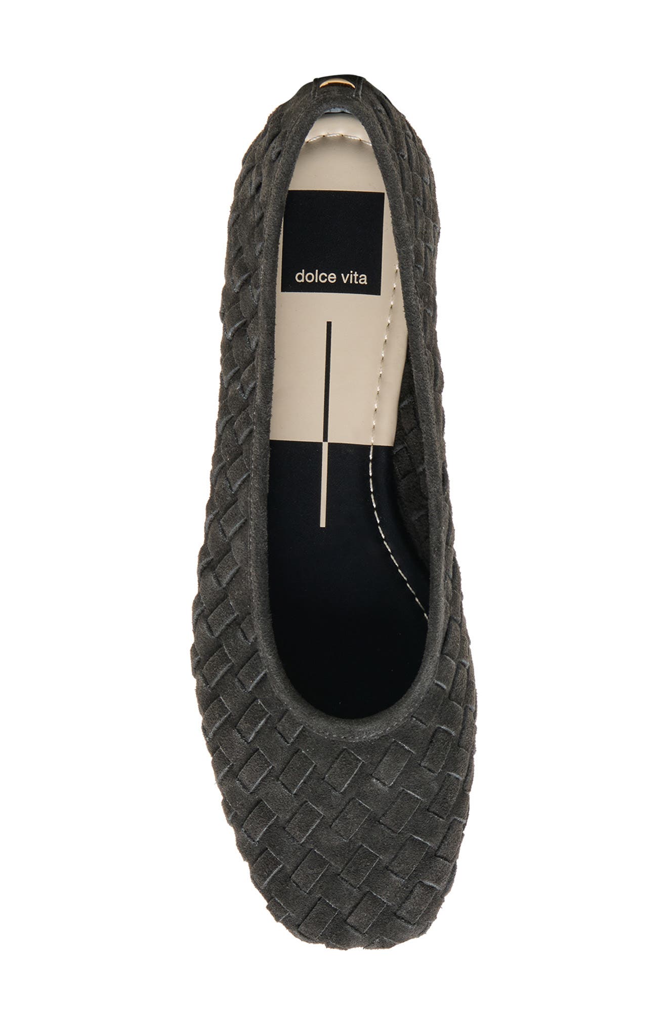 Mycah Wovan Flat, Alternate, color, CHARCOAL WOVEN SUEDE