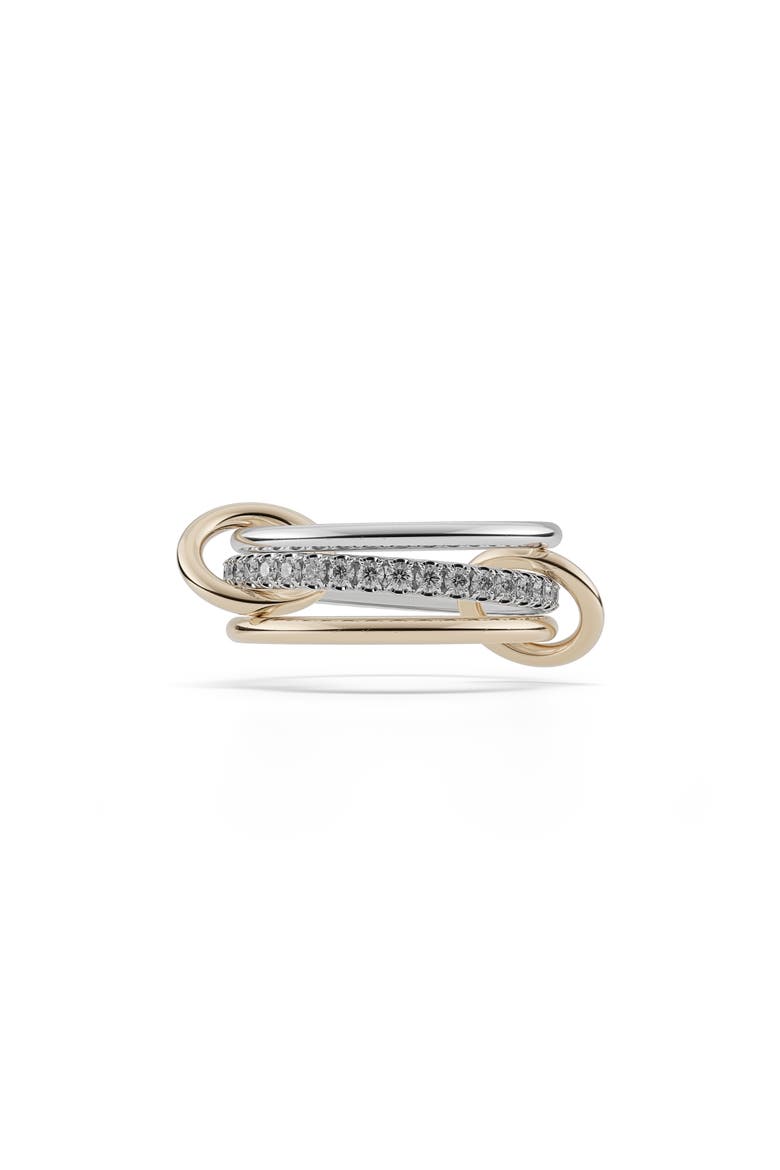 Tigris SG Gris Gray Diamond Stack Ring, Main, color, SILVER