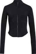 MPG Sculpt Corset Seamed Crop Zip-Up Jacket