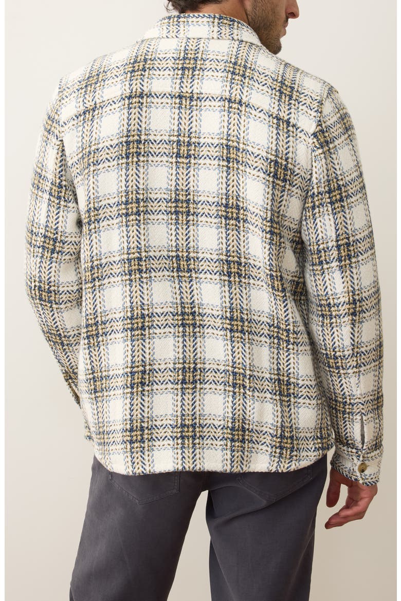 Max Plaid Cotton Twill Overshirt, Alternate, color, NATURAL/ BLUE PLAID